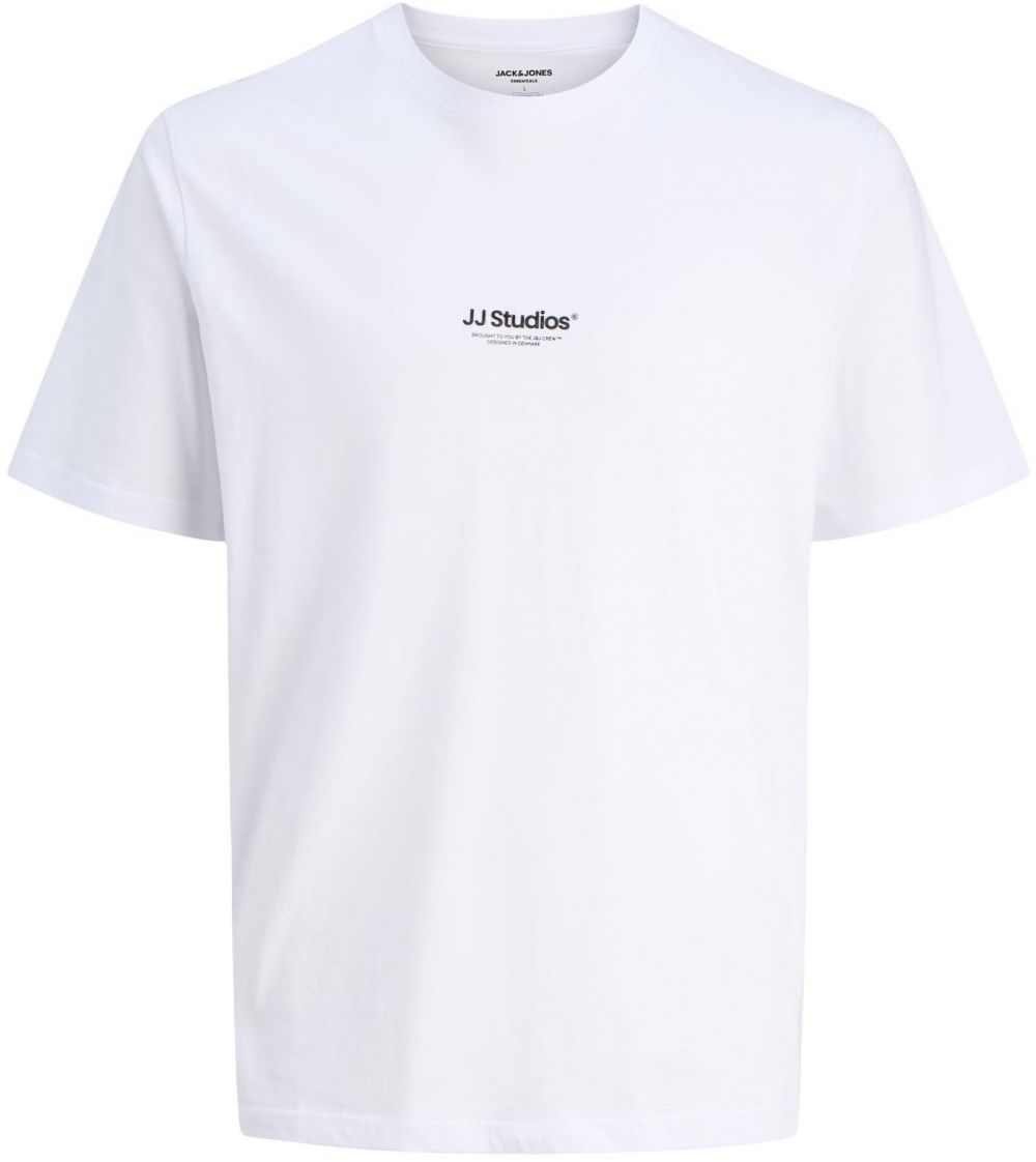 JACK & JONES Tričko 'JJESOHO'  čierna / biela