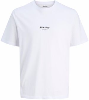 JACK & JONES Tričko 'JJESOHO'  čierna / biela