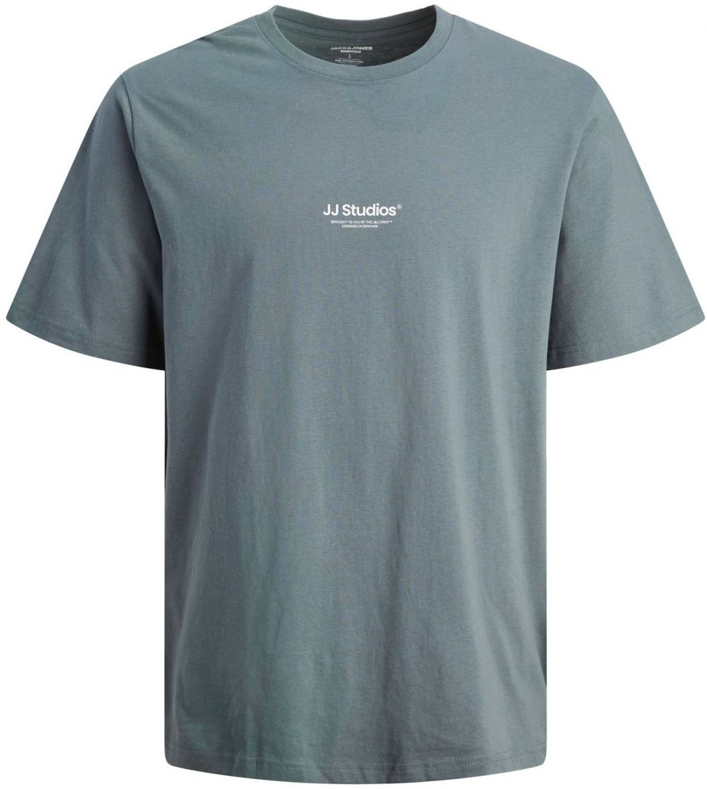 JACK & JONES Tričko 'JJESOHO'  sivá / biela