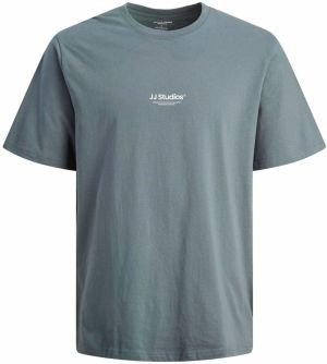 JACK & JONES Tričko 'JJESOHO'  sivá / biela