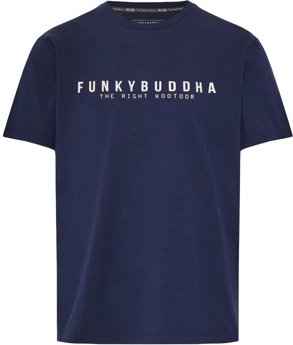 Funky Buddha Tričko  nebielená / námornícka modrá