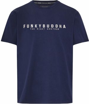 Funky Buddha Tričko  nebielená / námornícka modrá