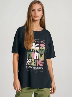 Funky Buddha Tričko  zmiešané farby / čierna