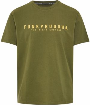 Funky Buddha Tričko  žltá / olivová