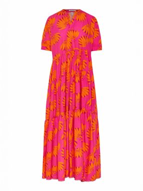 Funky Buddha Šaty  oranžová / fuksia / purpurová