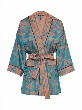 Funky Buddha Kimono  modrá / ružová
