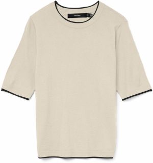 VERO MODA Sveter 'VMBreeze'  žltohnedá / čierna