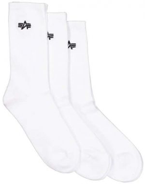 ALPHA INDUSTRIES Ponožky  čierna / biela