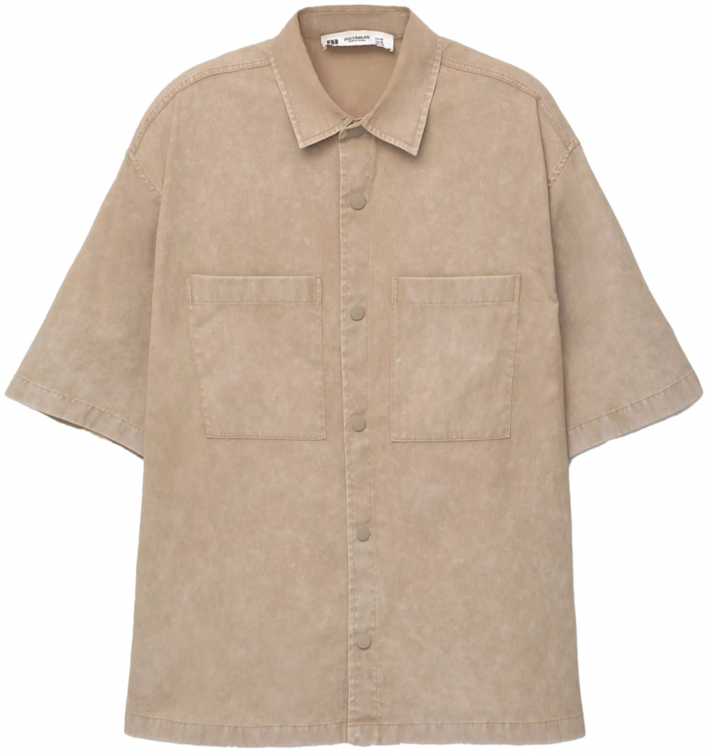 Pull&Bear Košeľa  svetlohnedá
