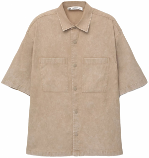 Pull&Bear Košeľa  svetlohnedá