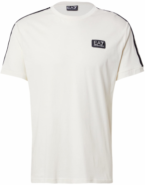 EA7 Emporio Armani Tričko  krémová / čierna