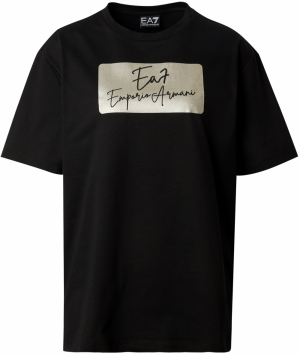 EA7 Emporio Armani Tričko  zlatá / čierna