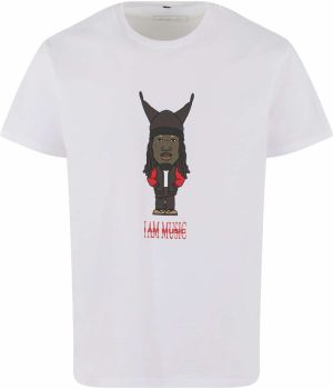 Mister Tee Tričko 'I Am Music '  hnedá / červená / čierna / biela