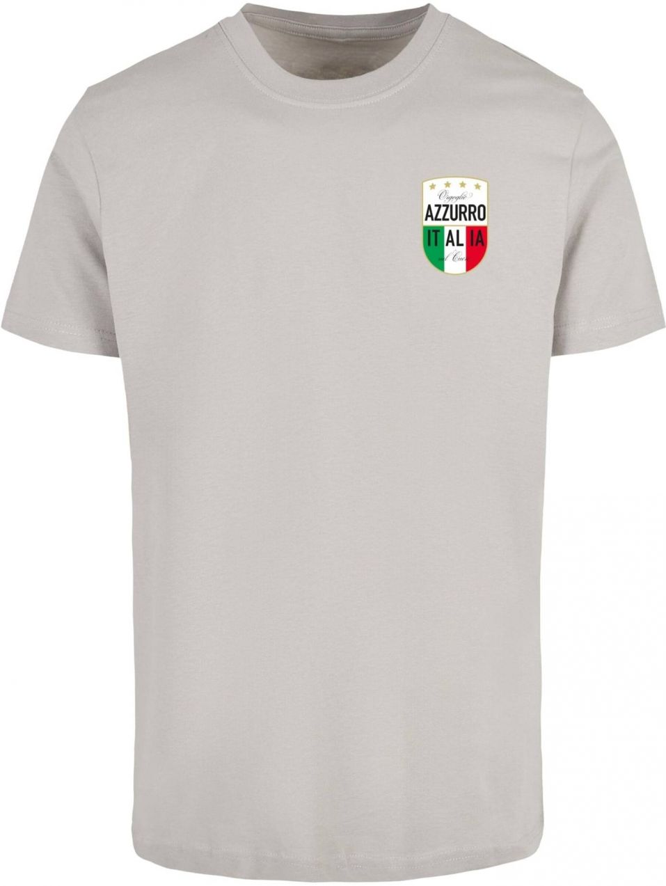 Mister Tee Tričko 'Azurro Italia'  svetlosivá