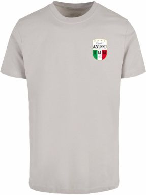 Mister Tee Tričko 'Azurro Italia'  svetlosivá