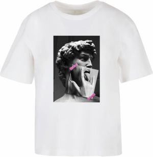 Miss Tee Tričko 'Tongues Out'  sivá / svetloružová / čierna / biela