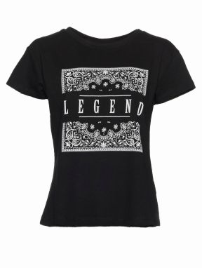 Dangerous DNGRS Tričko 'Legend'  čierna / biela