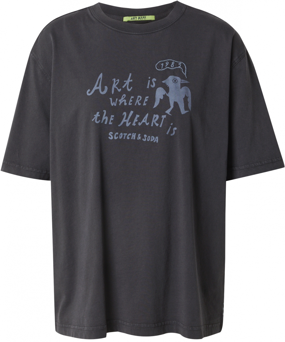 SCOTCH & SODA Tričko  sivá / čierna