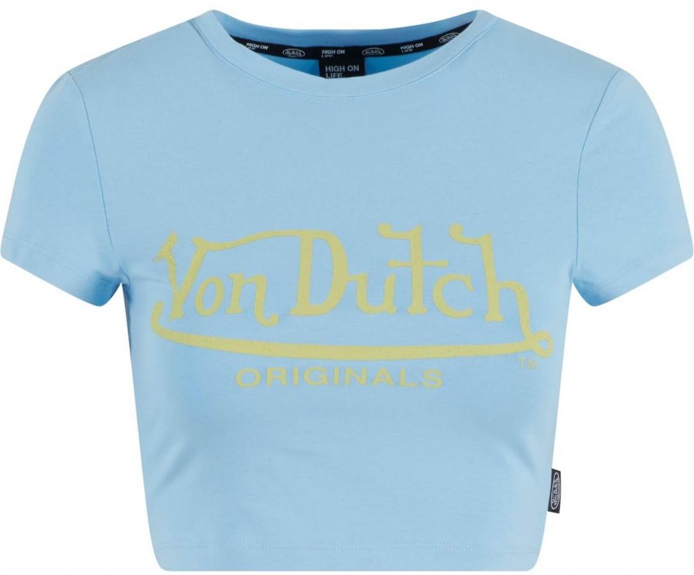 Von Dutch Originals Tričko 'Arta'  svetlomodrá / citrónová žltá