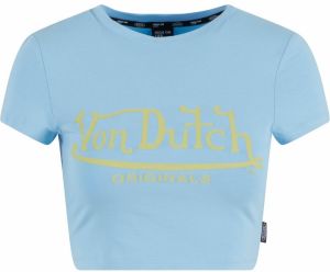Von Dutch Originals Tričko 'Arta'  svetlomodrá / citrónová žltá
