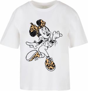 Merchcode Tričko 'Minnie Mouse Leo'  zmiešané farby / biela
