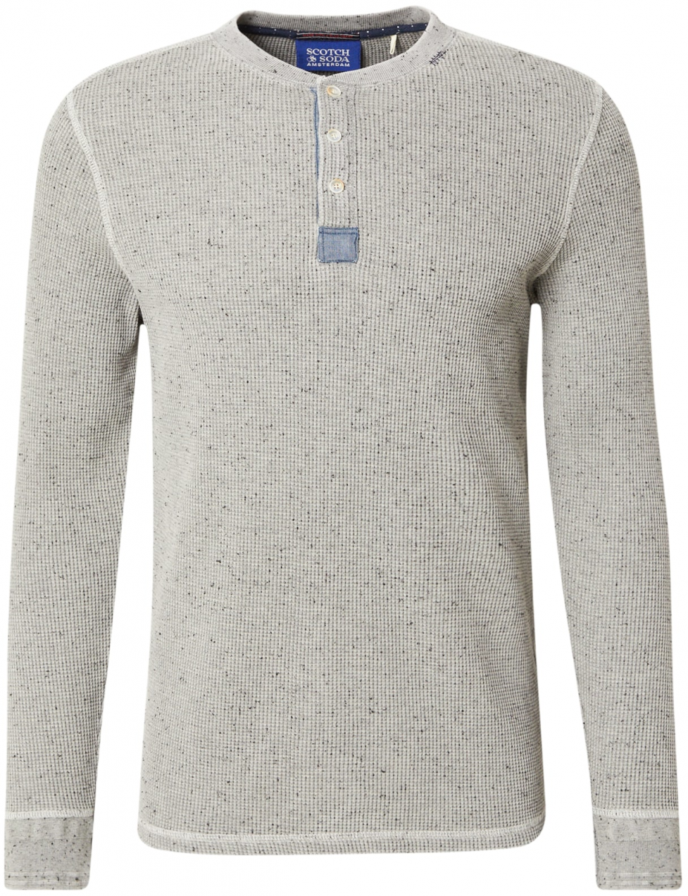 SCOTCH & SODA Tričko  modrá denim / sivá melírovaná