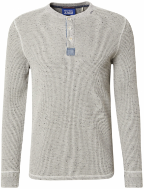 SCOTCH & SODA Tričko  modrá denim / sivá melírovaná