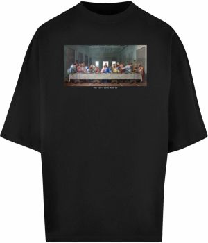 Mister Tee Tričko  hnedá / tmavozelená / čierna