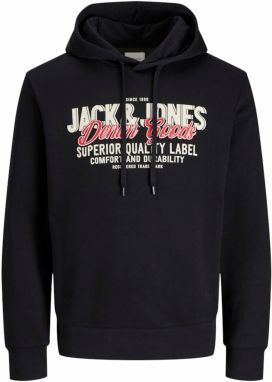 JACK & JONES Mikina  svetlobéžová / svetločervená / čierna