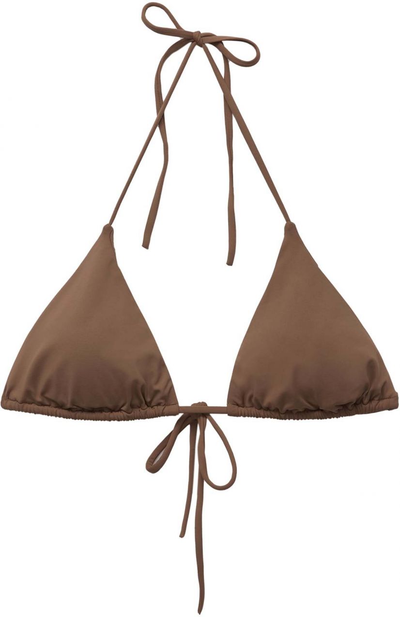 Pull&Bear Bikinový top  hnedá