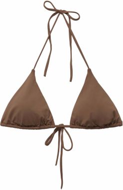 Pull&Bear Bikinový top  hnedá