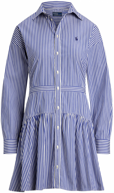 Polo Ralph Lauren Košeľové šaty  modrá / biela