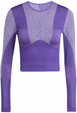 ADIDAS BY STELLA MCCARTNEY Funkčné tričko  sivá / fialová