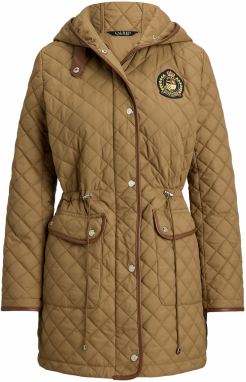 Lauren Ralph Lauren Prechodná bunda  béžová / námornícka modrá / zlatá