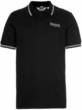 LONSDALE Tričko 'Causton'  čierna / biela