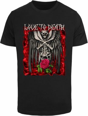 Mister Tee Tričko 'Love To Death'  svetlosivá / svetlozelená / melónová / čierna