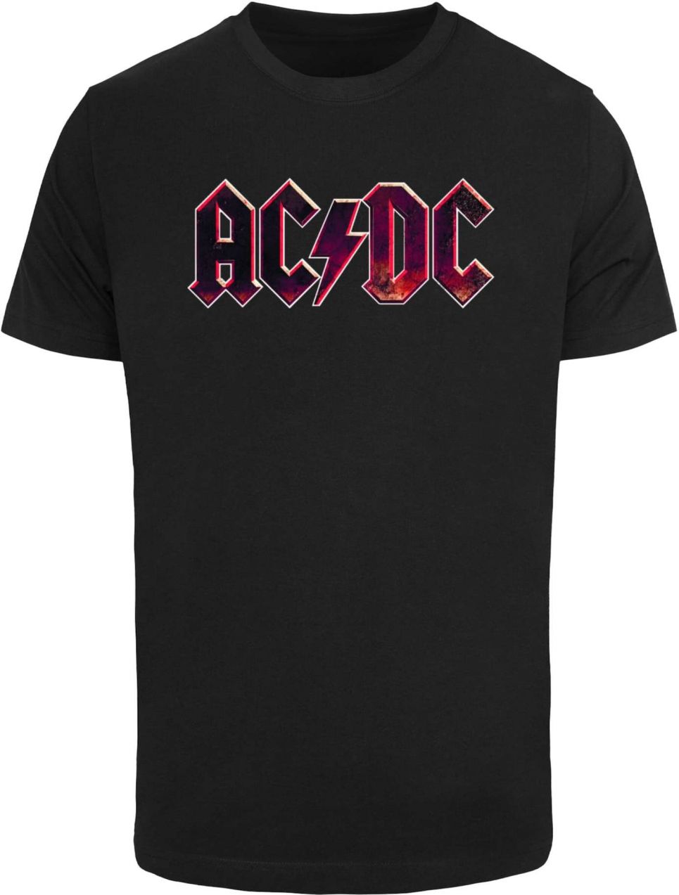 Merchcode Tričko 'ACDC'  béžová / ružová / čierna / biela