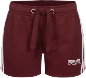 LONSDALE Nohavice 'Carloway'  vínovo červená / biela