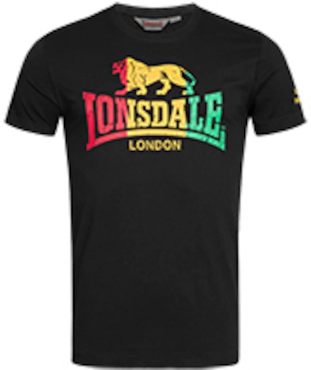 LONSDALE Tričko 'Freedom'  žltá / zelená / ružová / čierna