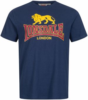 LONSDALE Tričko ' TAVERHAM '  námornícka modrá / žltá / červená