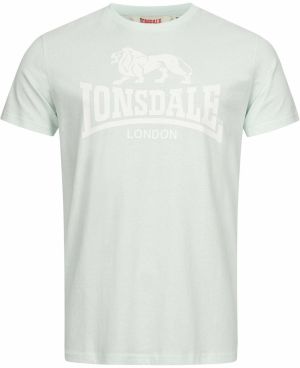 LONSDALE Tričko 'ST. ERNEY'  svetlozelená / biela