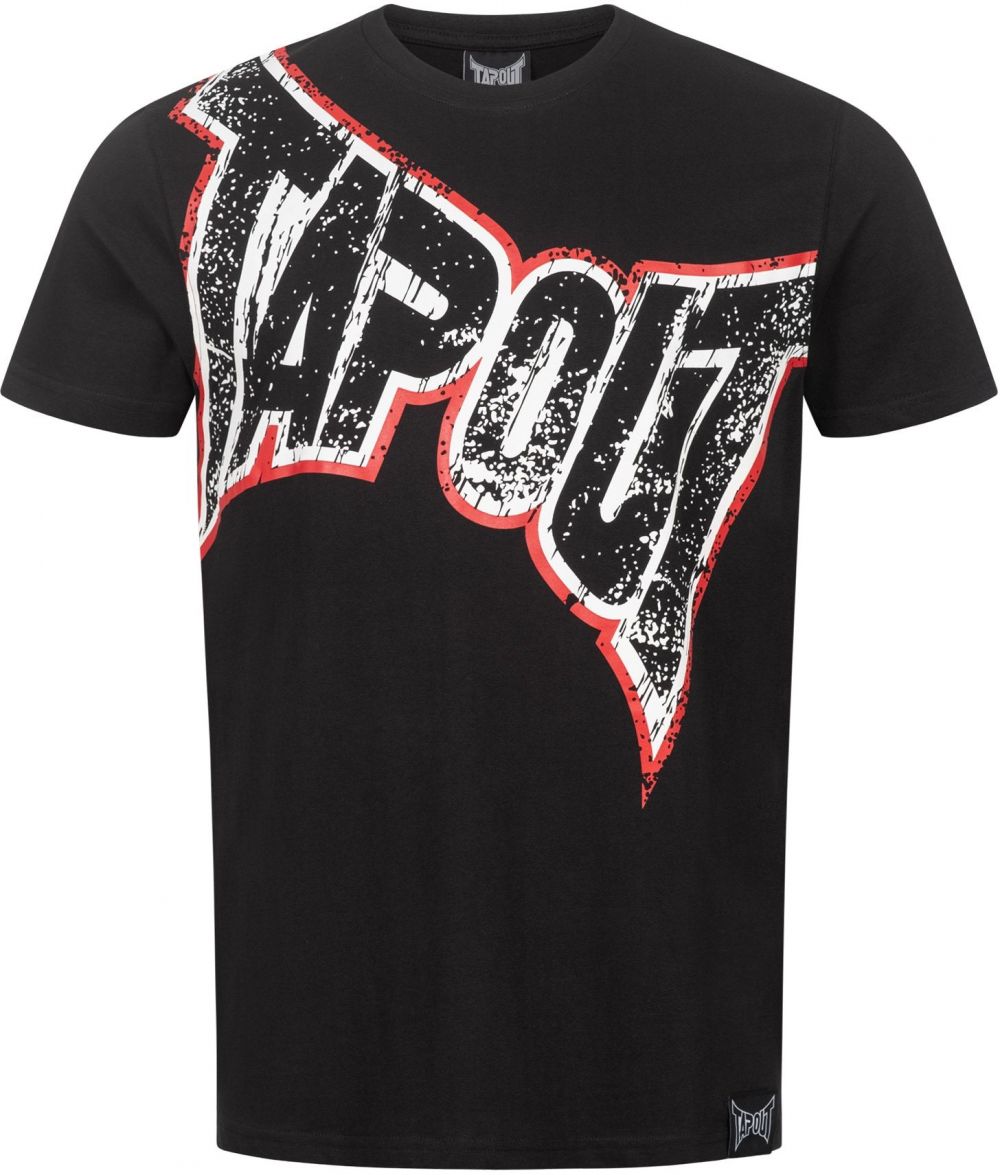 Tapout Tričko 'Bernardino'  jasne červená / čierna / biela