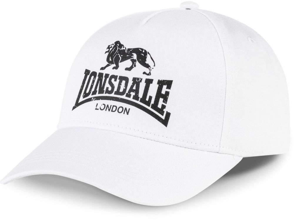 LONSDALE Čiapka 'Norbury'  antracitová / biela