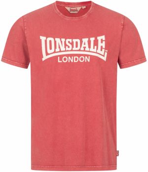 LONSDALE Tričko 'Stofa'  červená / biela