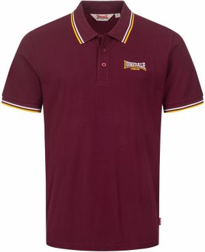 LONSDALE Tričko 'Velton'  žltá / tmavočervená / biela