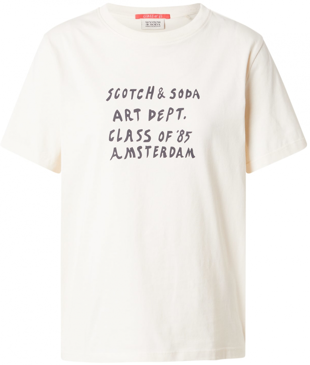 SCOTCH & SODA Tričko  námornícka modrá / pastelovo žltá
