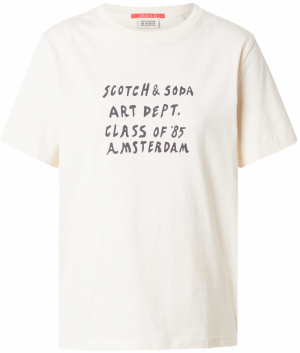 SCOTCH & SODA Tričko  námornícka modrá / pastelovo žltá