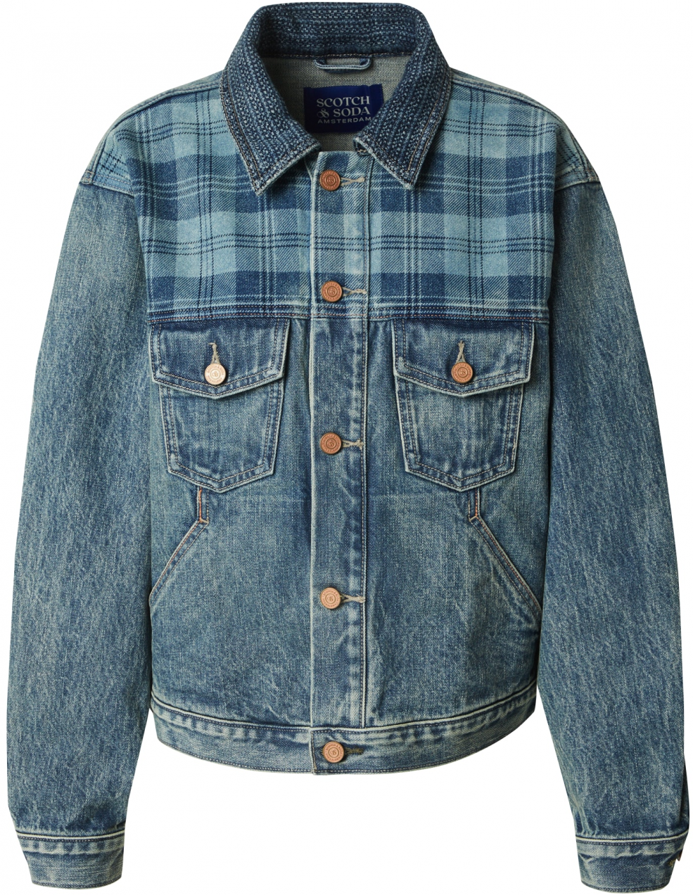SCOTCH & SODA Prechodná bunda  modrá