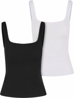 Urban Classics Top  čierna / biela