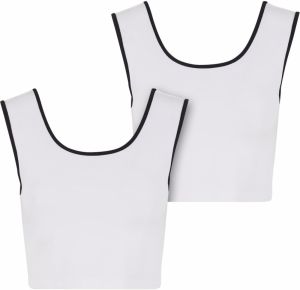 Urban Classics Top  čierna / biela